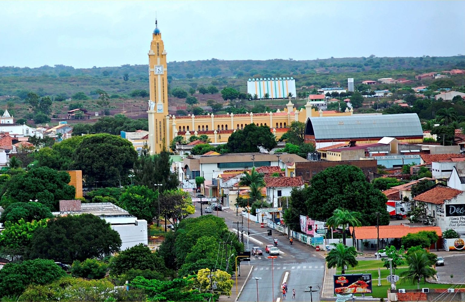 Cajazeiras, vista áerea. (Foto: Reprodução/disponível na Internet/ Autor não identificado)