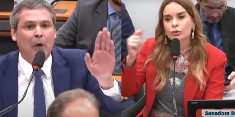 Senadora e deputado batem boca durante sessão na Câmara; confira vídeo