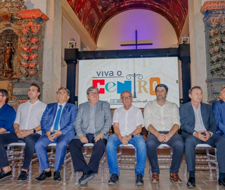 Prefeito de JP e Governador anunciam pacote de investimentos para área histórica da capital; confira valor e detalhes