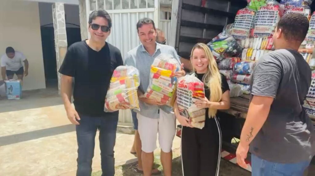Deputado Murilo Galdino visita a Baía da Traição e distribui mais de 200 cestas básicas para a população afetada pelas inundações