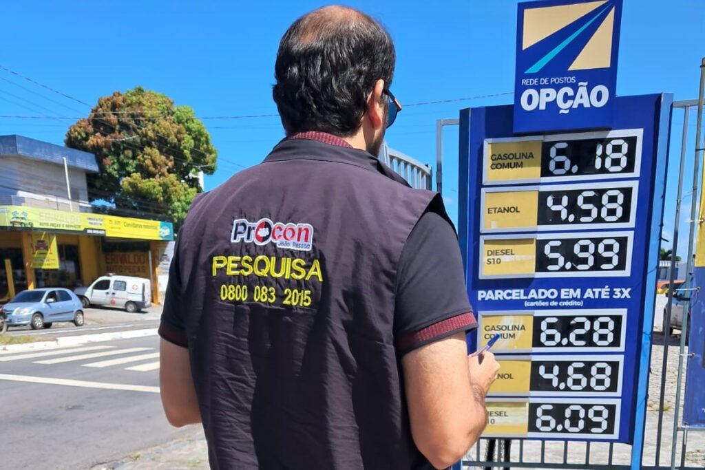 Pesquisa: Gasolina mais barata em João Pessoa custa R$ 6,07
