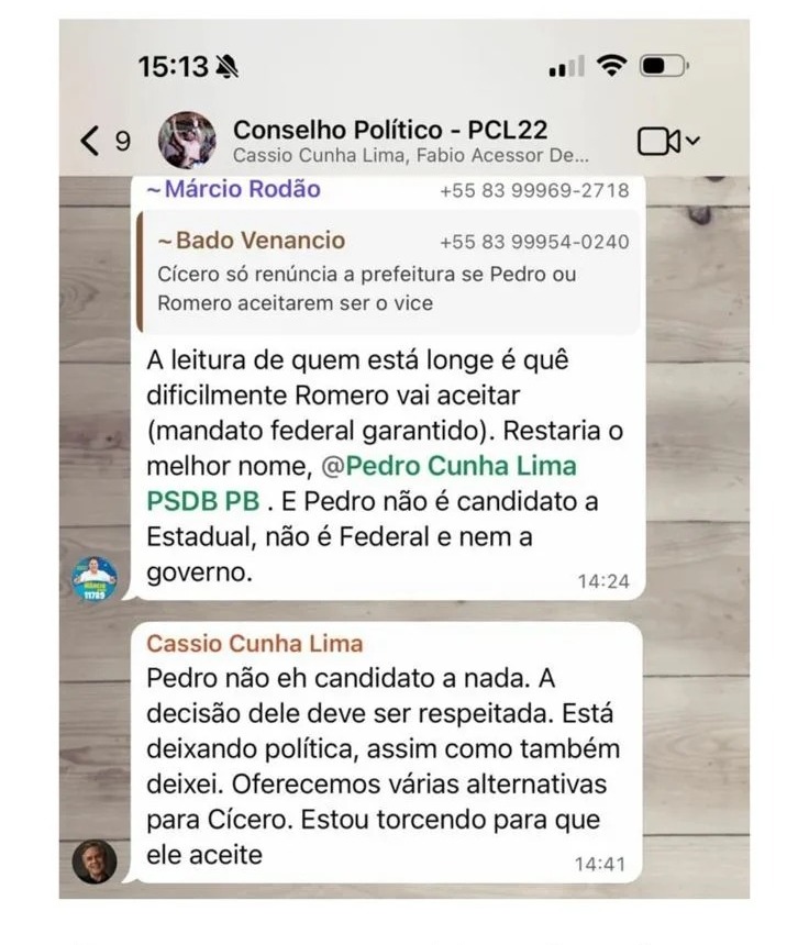 Cássio descarta Pedro como vice de Cícero e abandona grupo